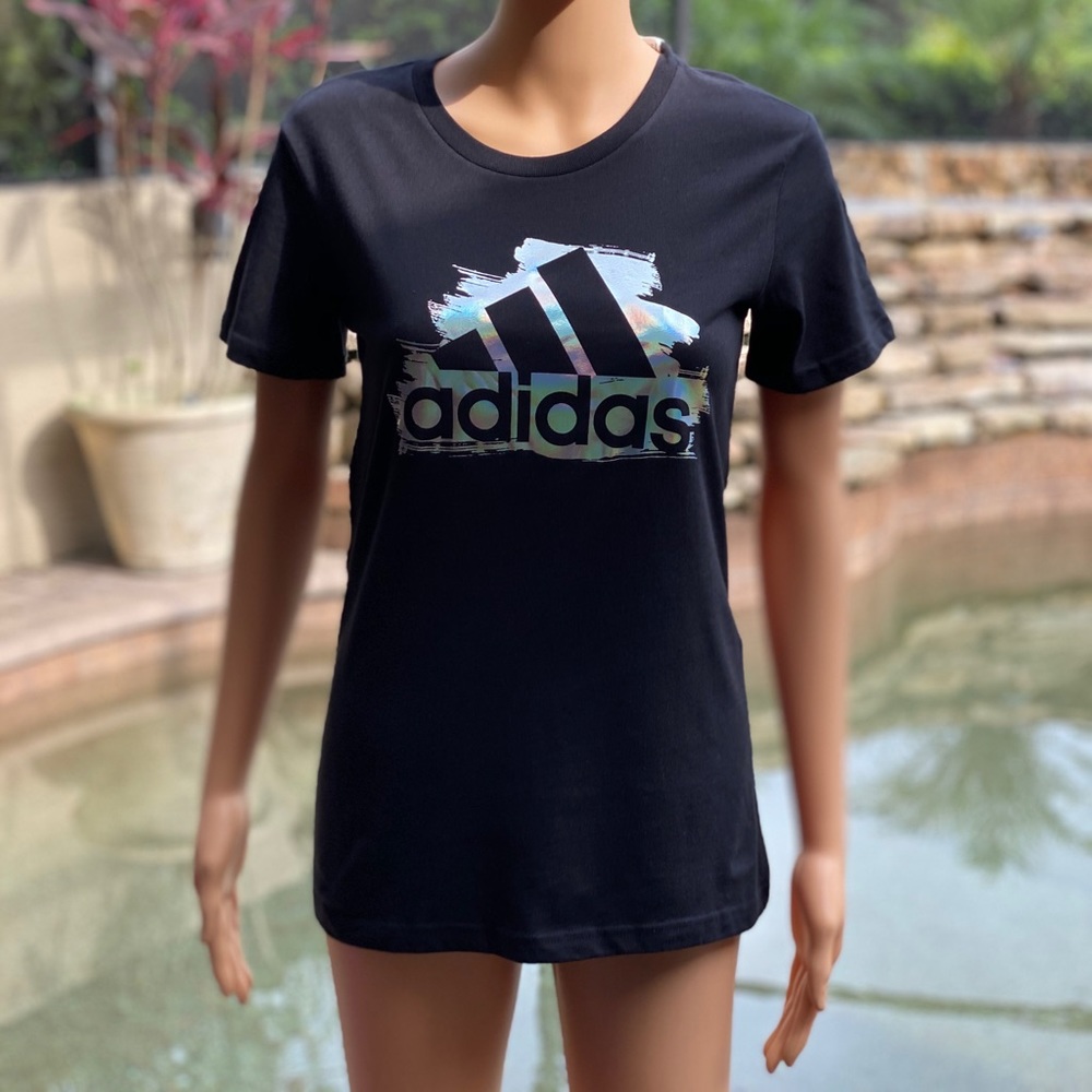 ADIDAS WOMENS TEE XS BLACK